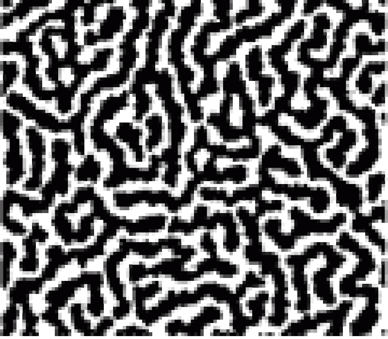Simulation of a modulated phase Simulation of a modulated phase