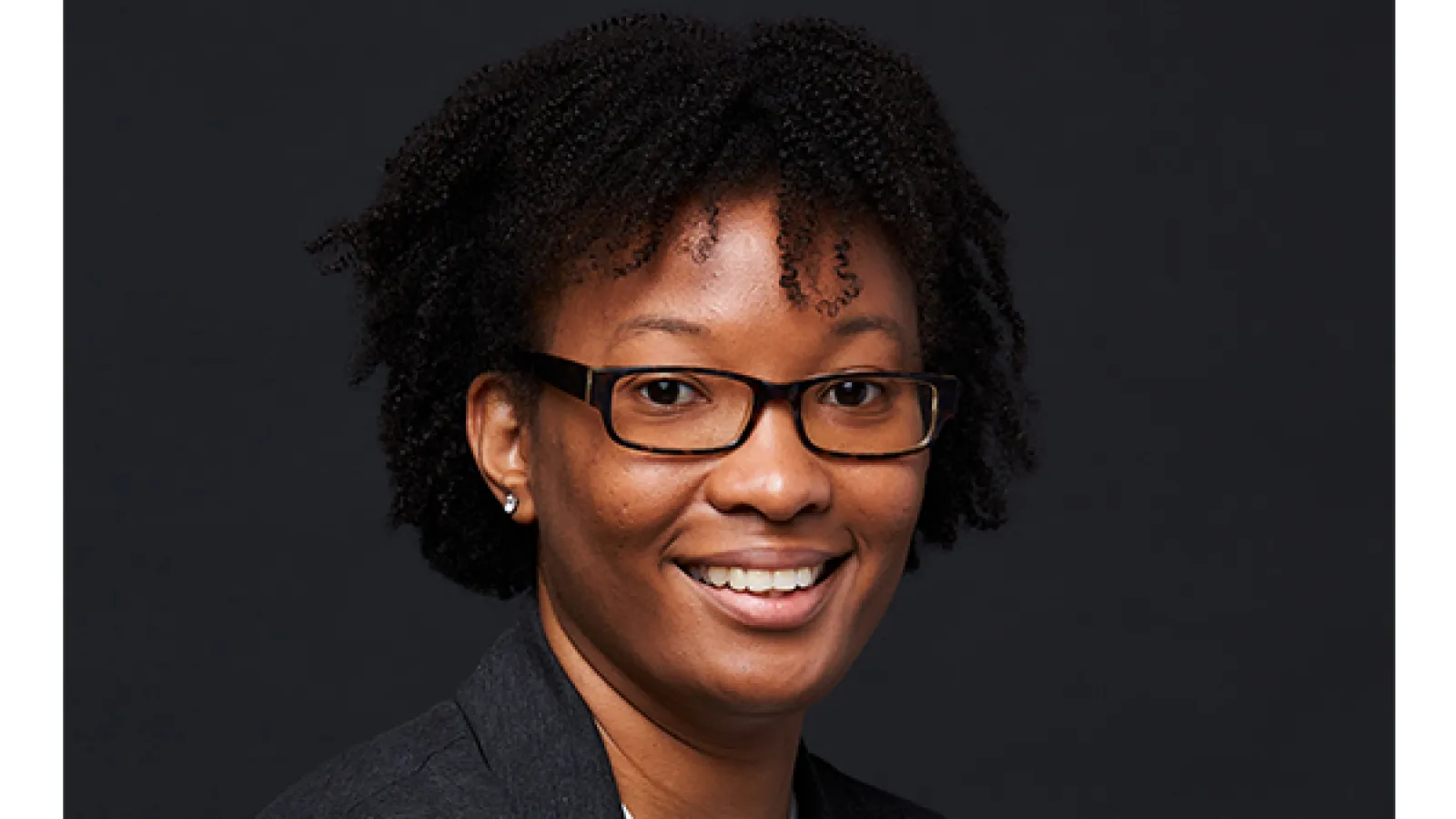 Smiling woman with glasses