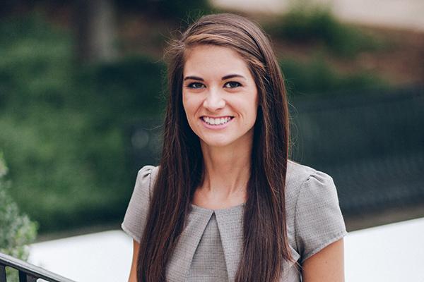 Smiling woman posing for a headshot