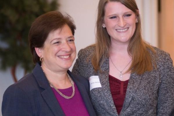 Ashley Bartman Watson and Supreme Court Justice Elena Kagan