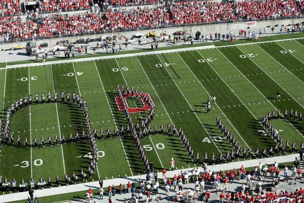 Ohio State Marching Band doing Script Ohio Ohio State Marching Band doing Script Ohio